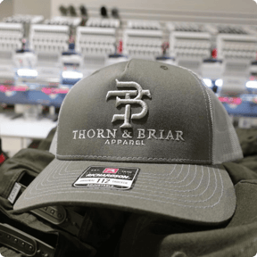 Sample Hat for Thorn & Briar Apparel