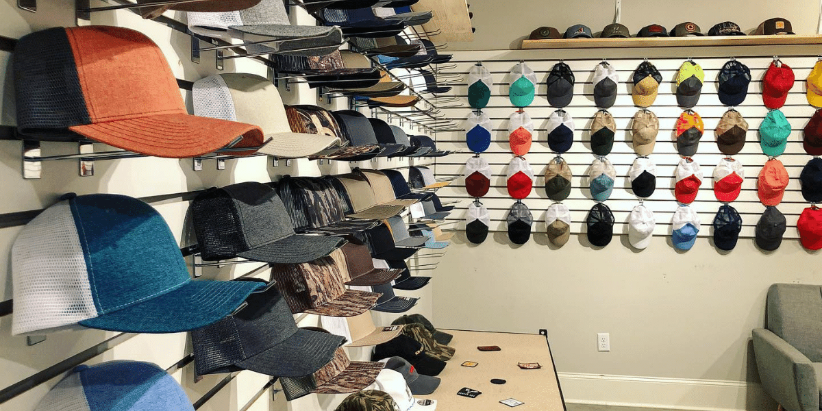 Hat samples in Surcee warehouse